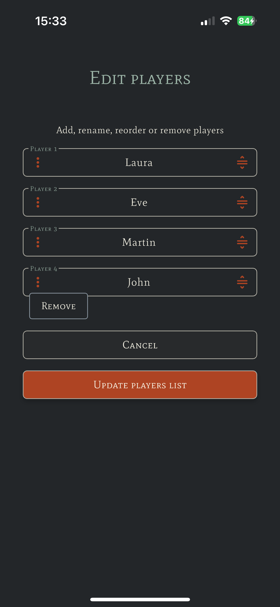 Add Players
